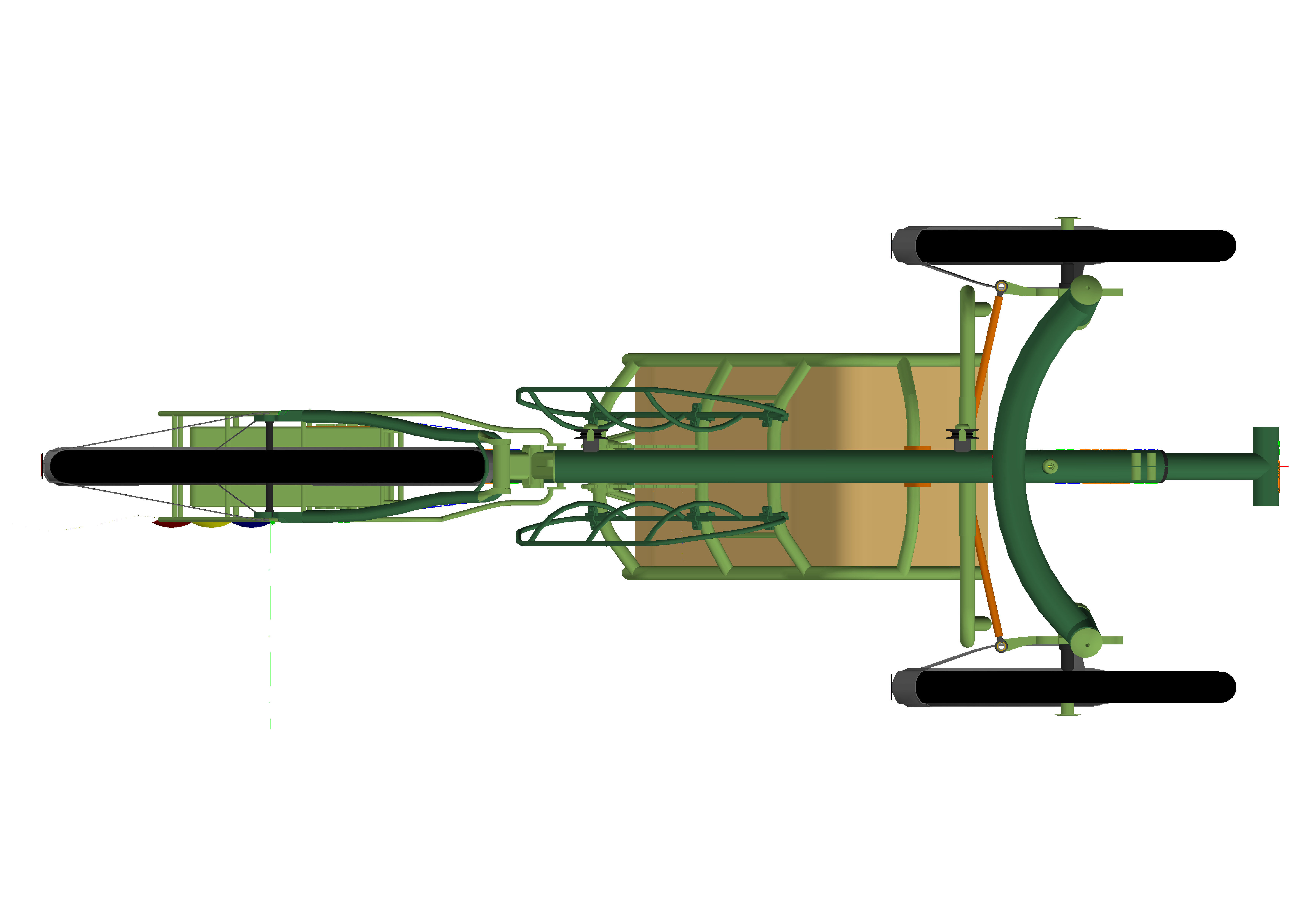 Recumbent Trike with Electric Motor - Triciclu Reclinat cu mo... Free 3D model_8