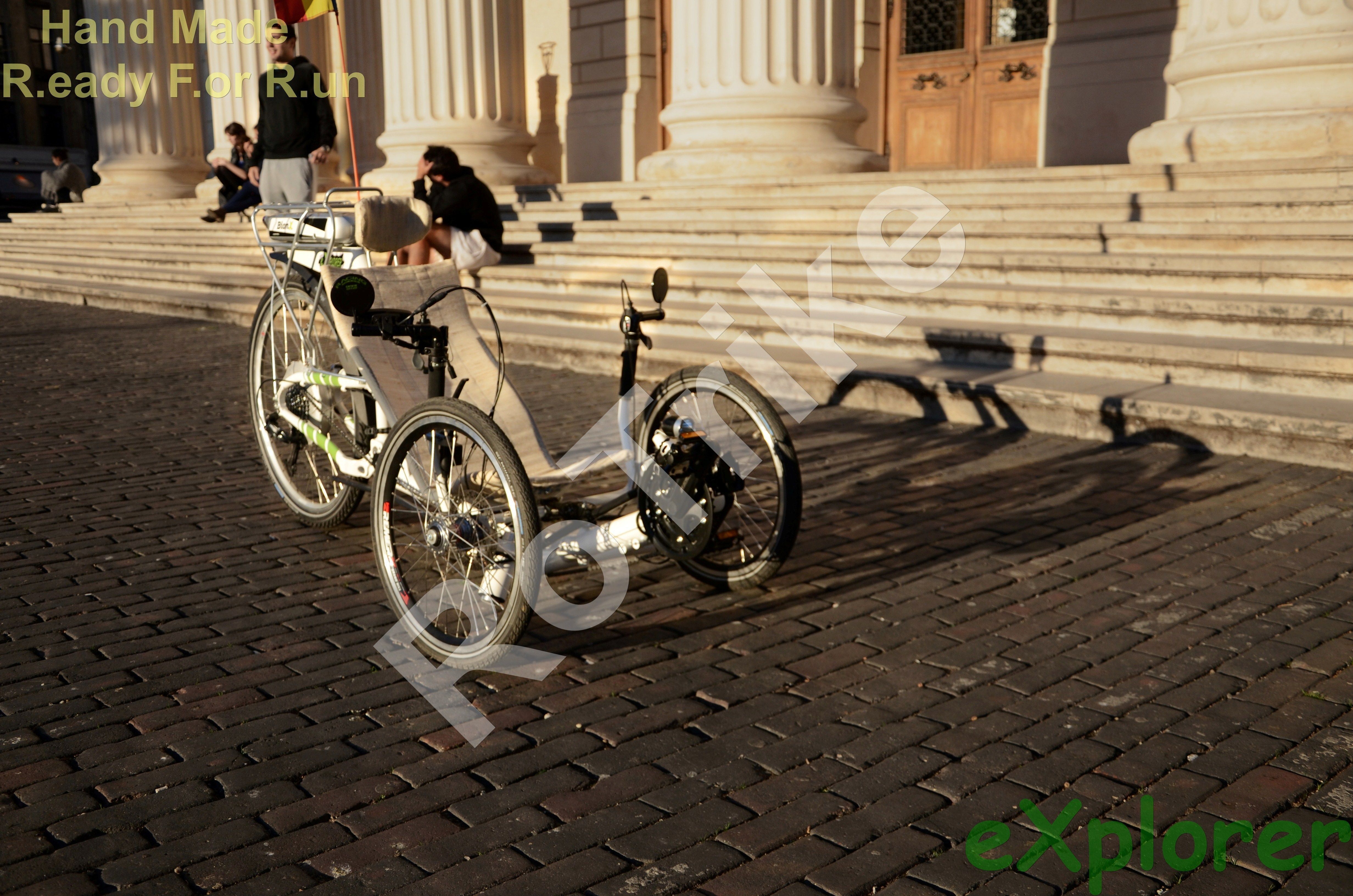 Recumbent Trike with Electric Motor - Triciclu Reclinat cu mo... Free 3D model_4
