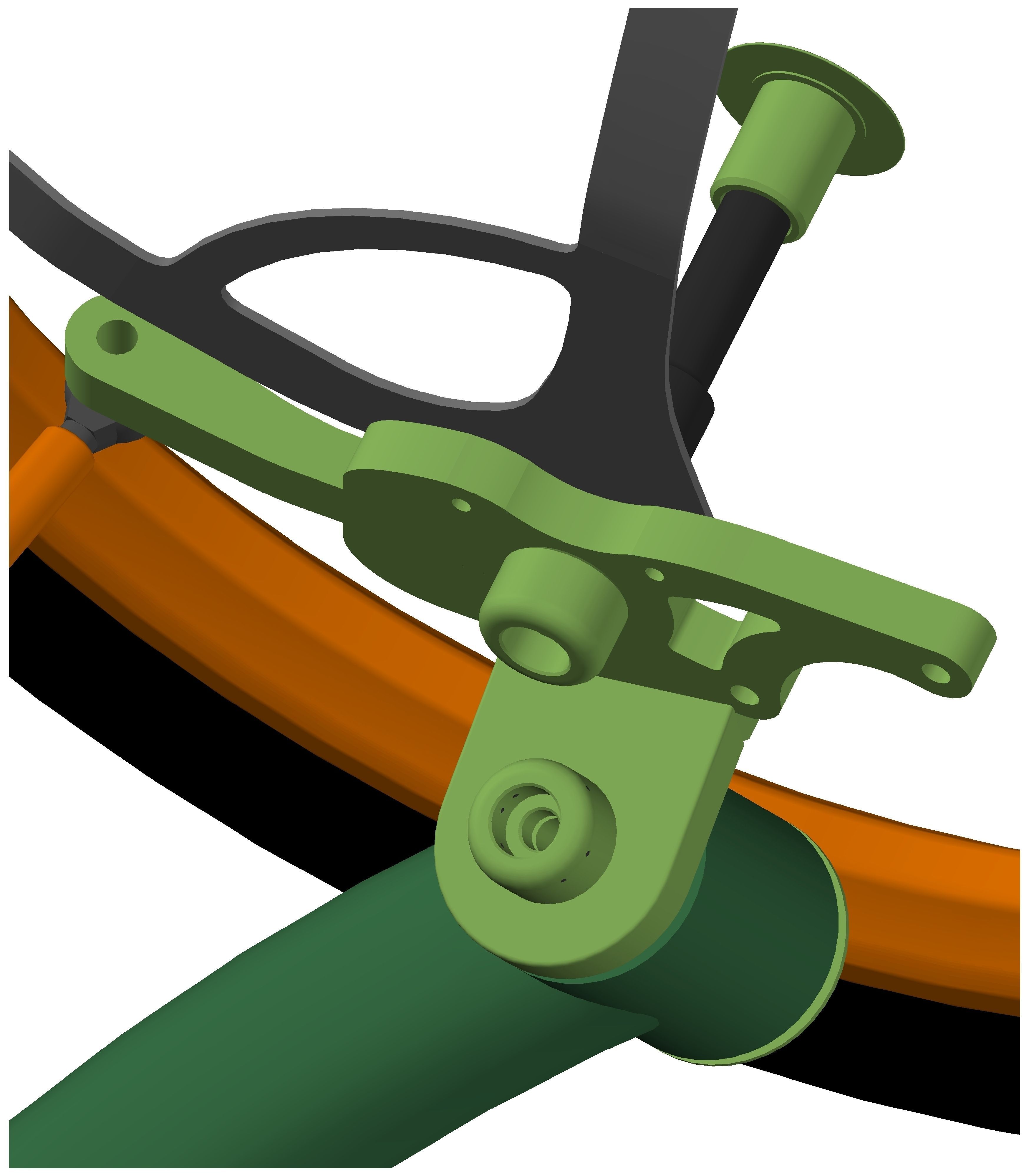 Recumbent Trike with Electric Motor - Triciclu Reclinat cu mo... Free 3D model_14