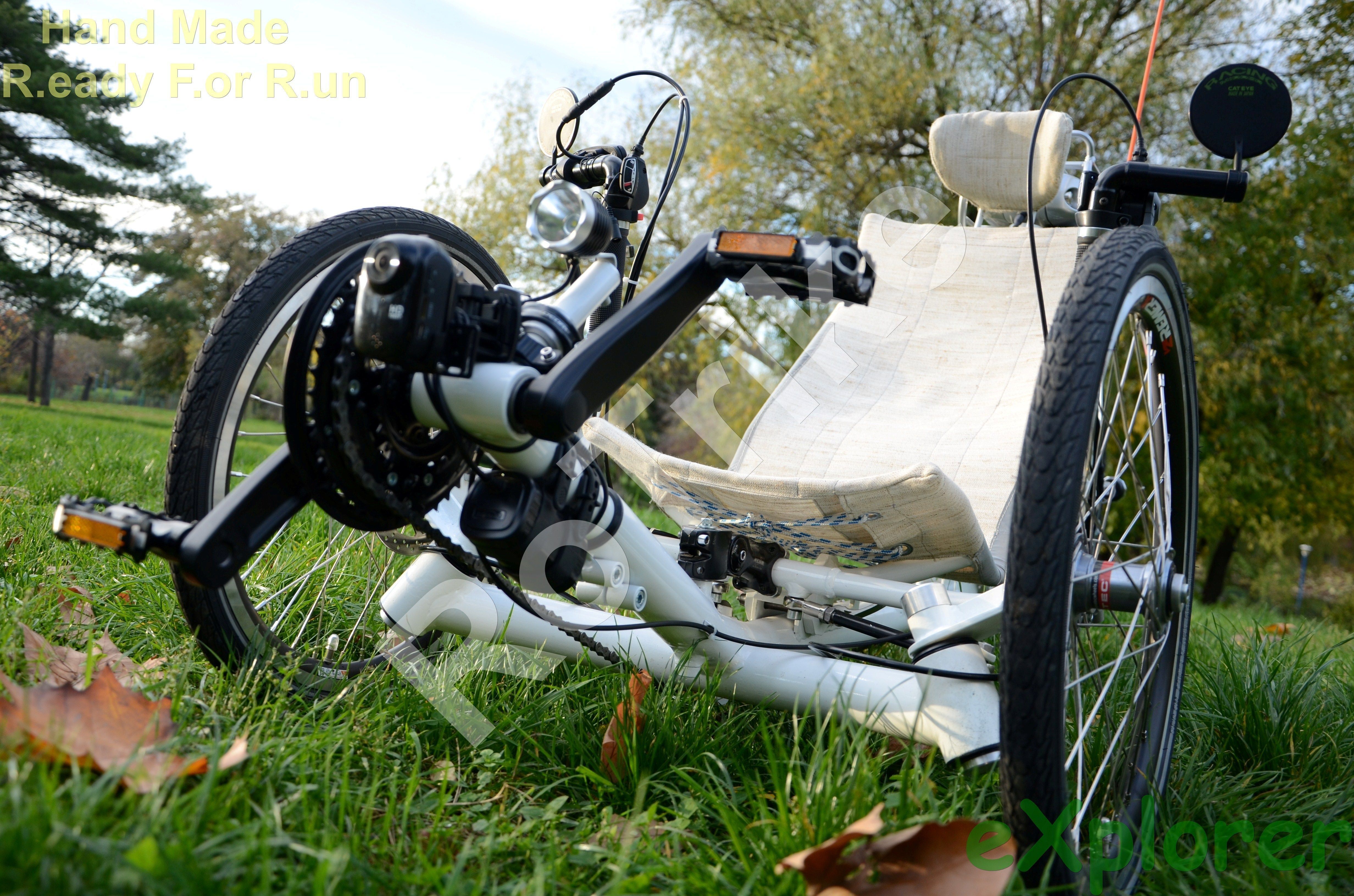 Recumbent Trike with Electric Motor - Triciclu Reclinat cu mo... Free 3D model_16