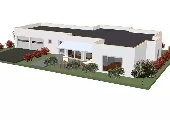 House with garage - Casa parter cu garaj