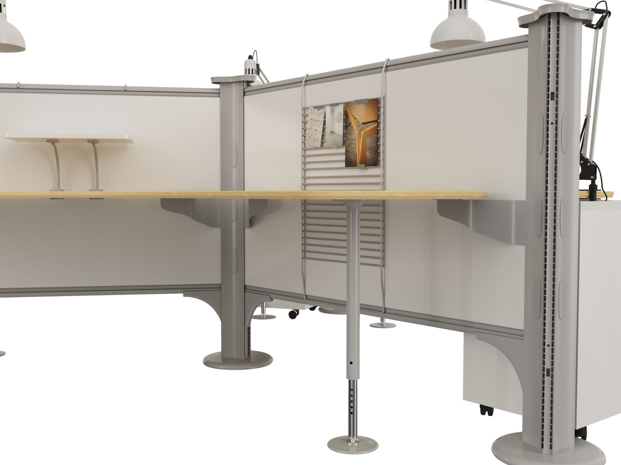 Resolve system workstation 3D model_2