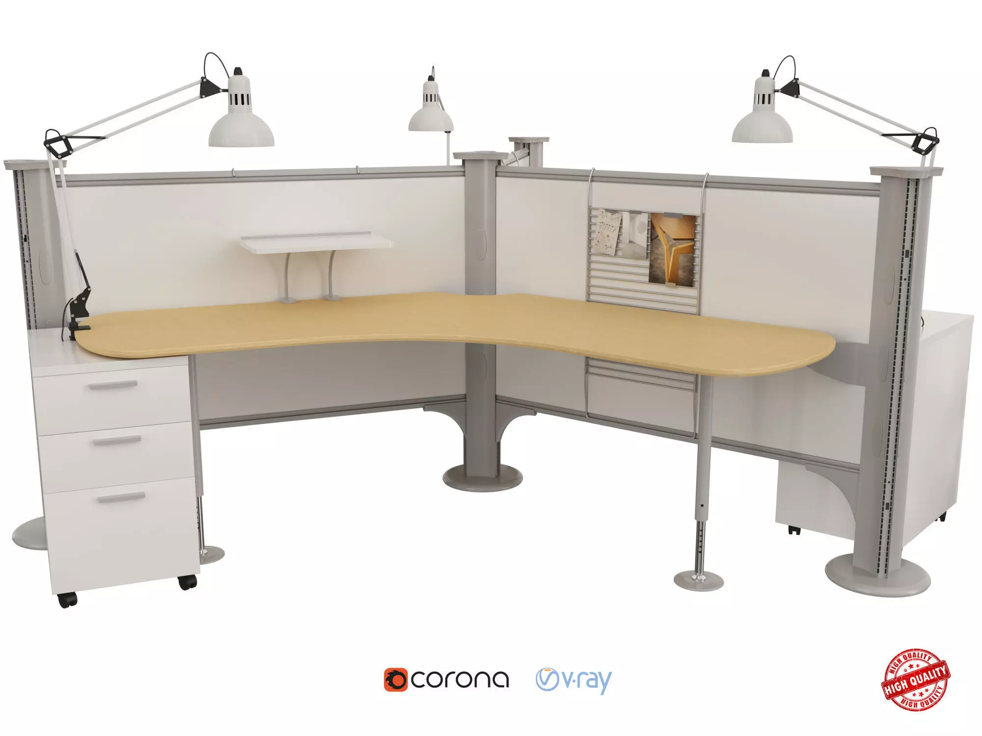Resolve system workstation 3D model_0