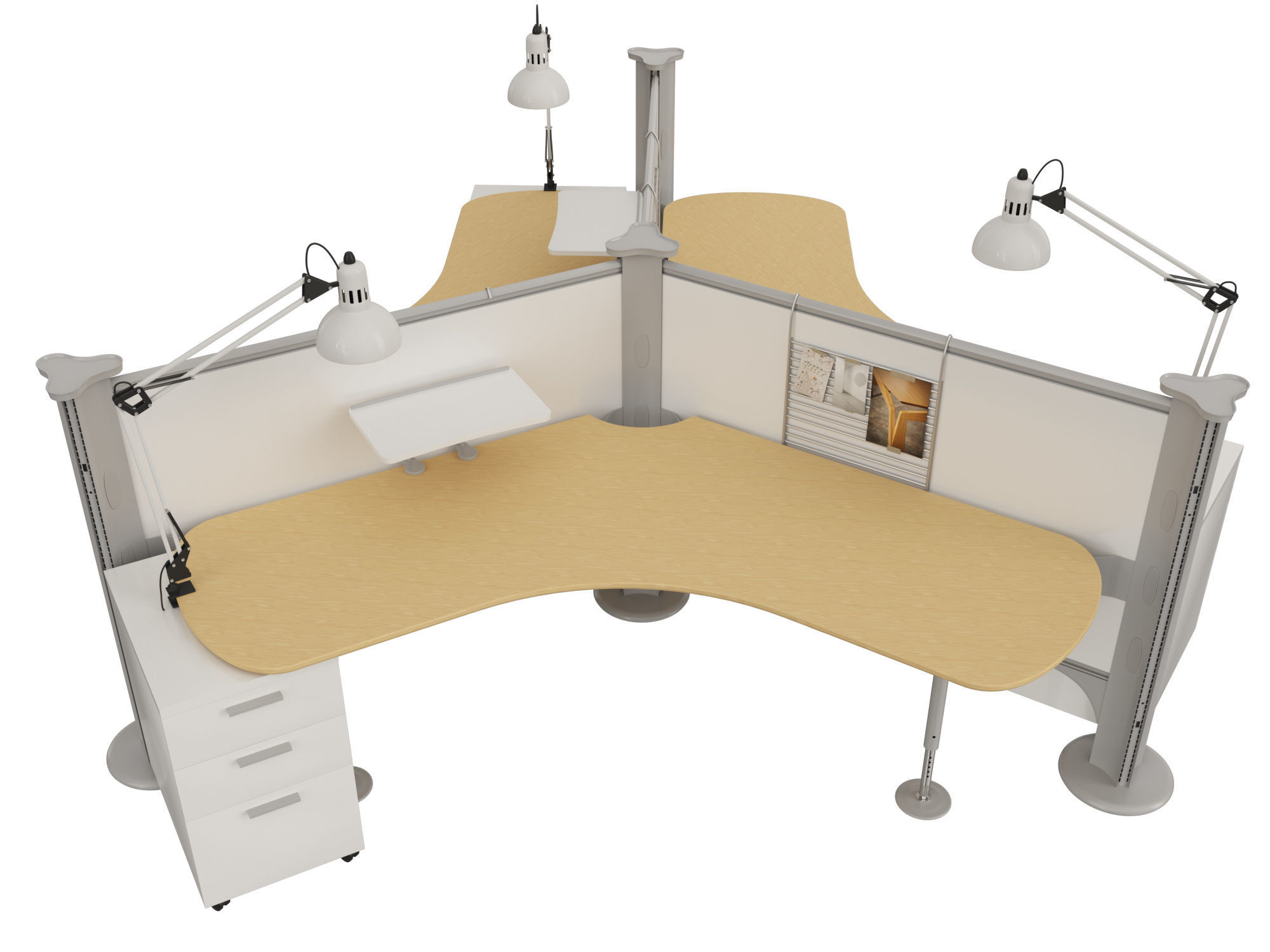 Resolve system workstation 3D model_1