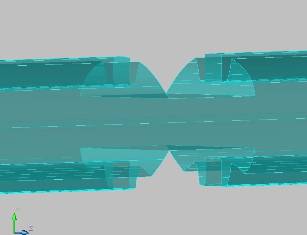 Log House Detail - Detaliu butuc chertat Free 3D model_3