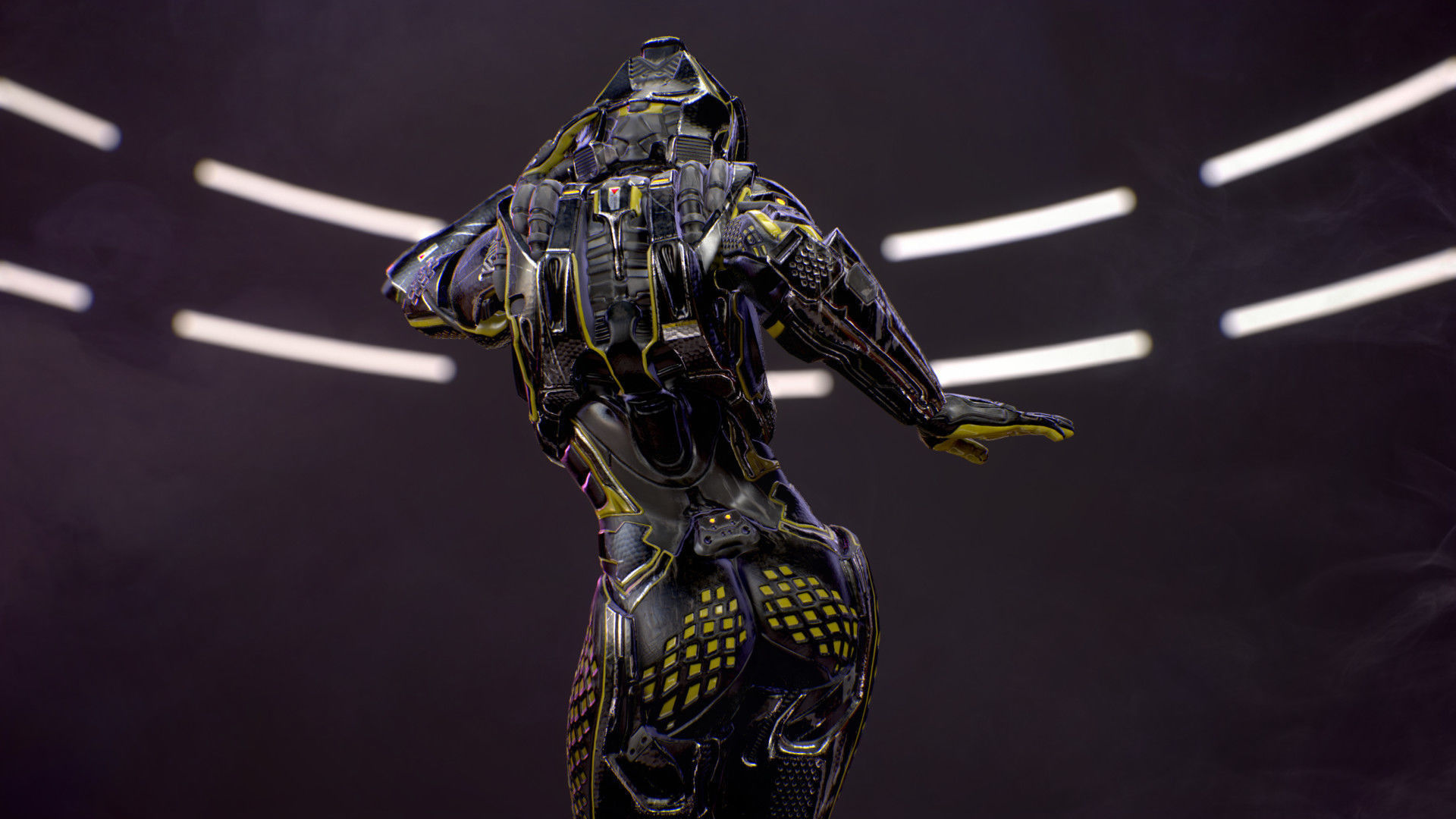 Sci-Fi Armor 10 Low-poly 3D model_15