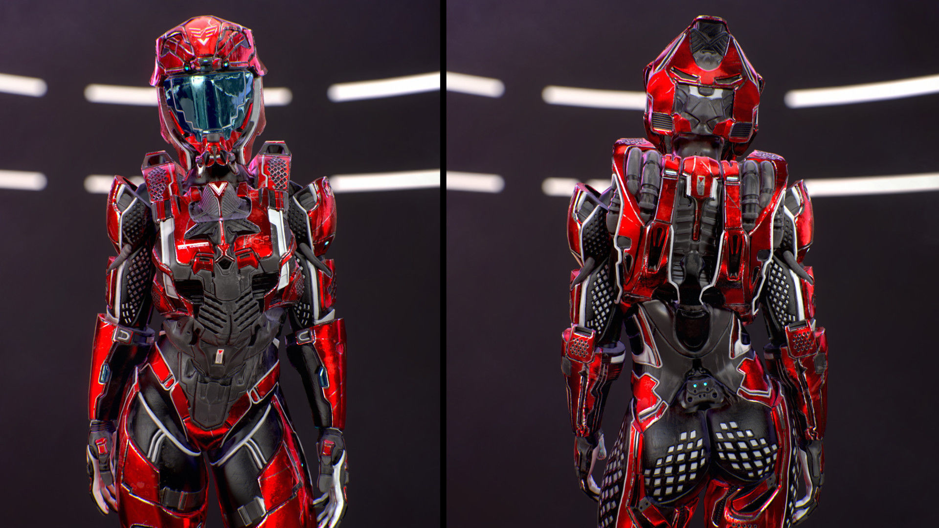 Sci-Fi Armor 10 Low-poly 3D model_6