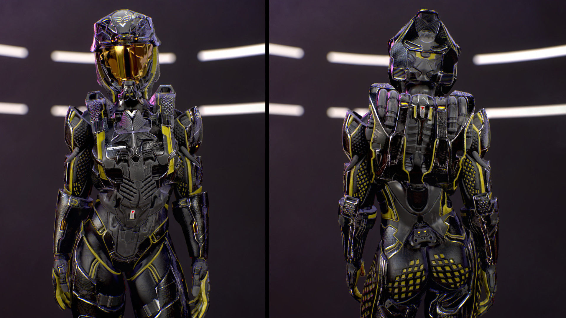 Sci-Fi Armor 10 Low-poly 3D model_8