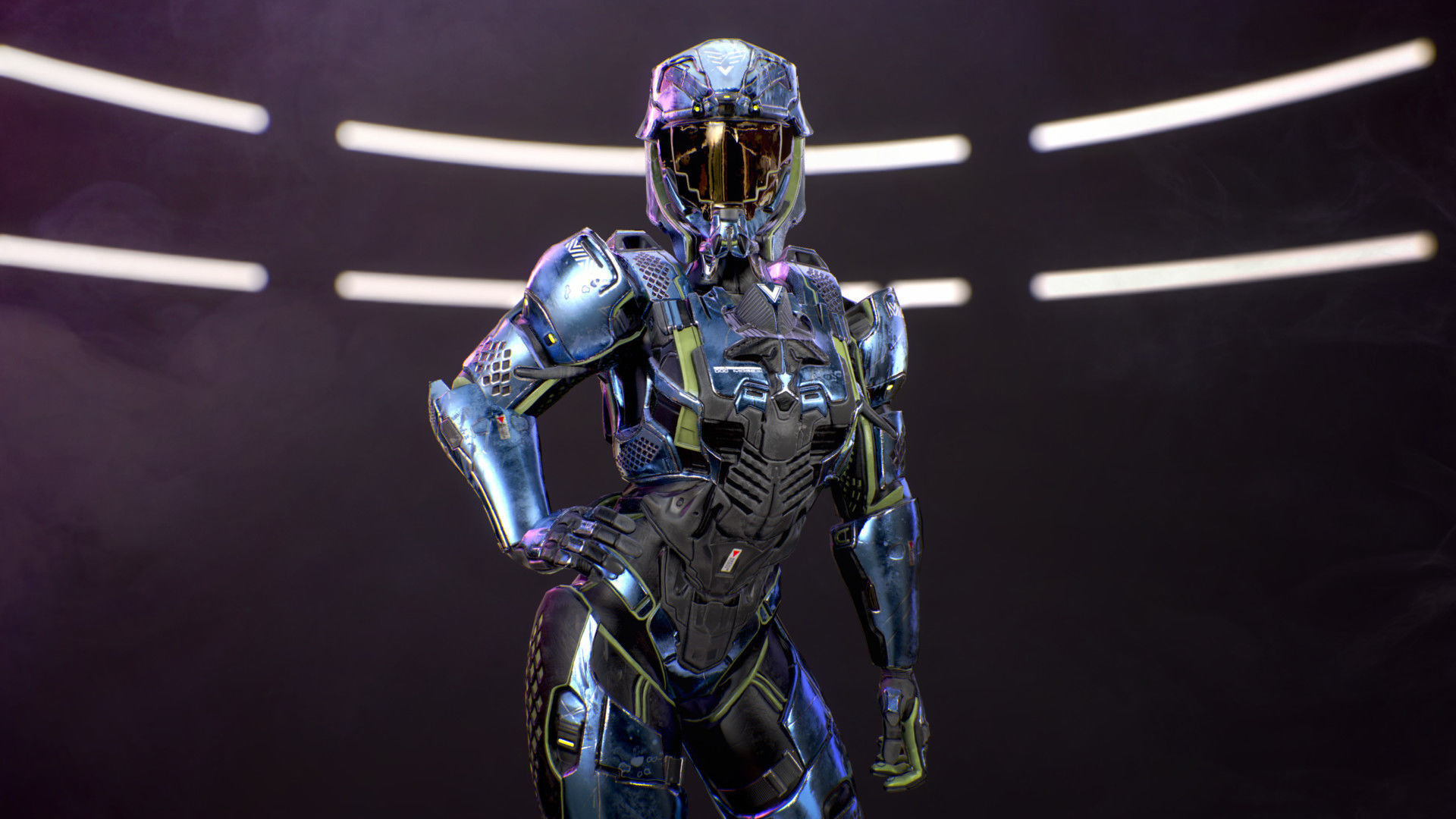 Sci-Fi Armor 10 Low-poly 3D model_13