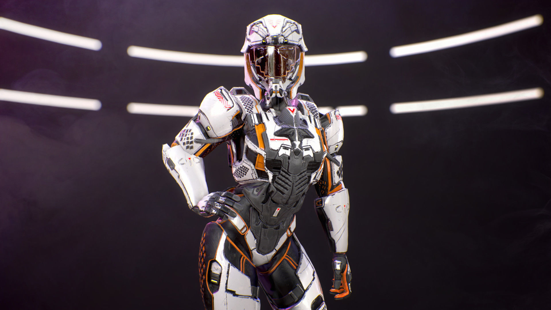 Sci-Fi Armor 10 Low-poly 3D model_19