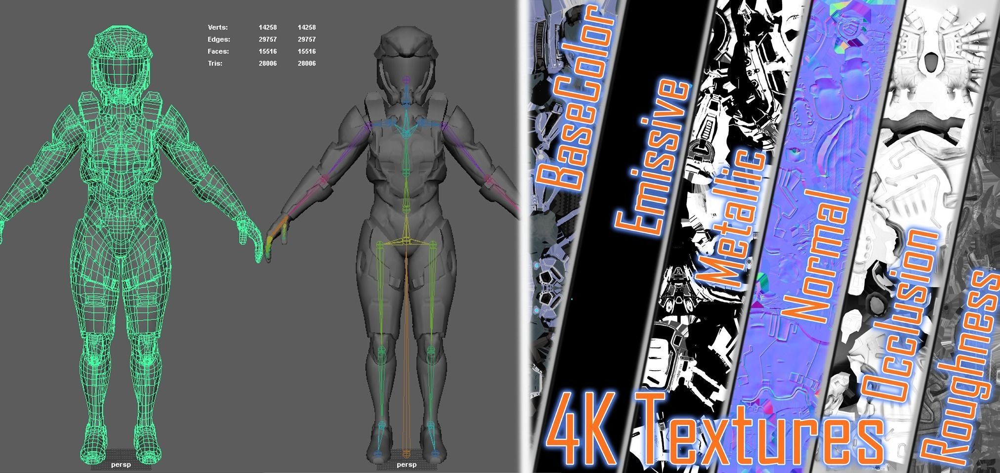 Sci-Fi Armor 10 Low-poly 3D model_24