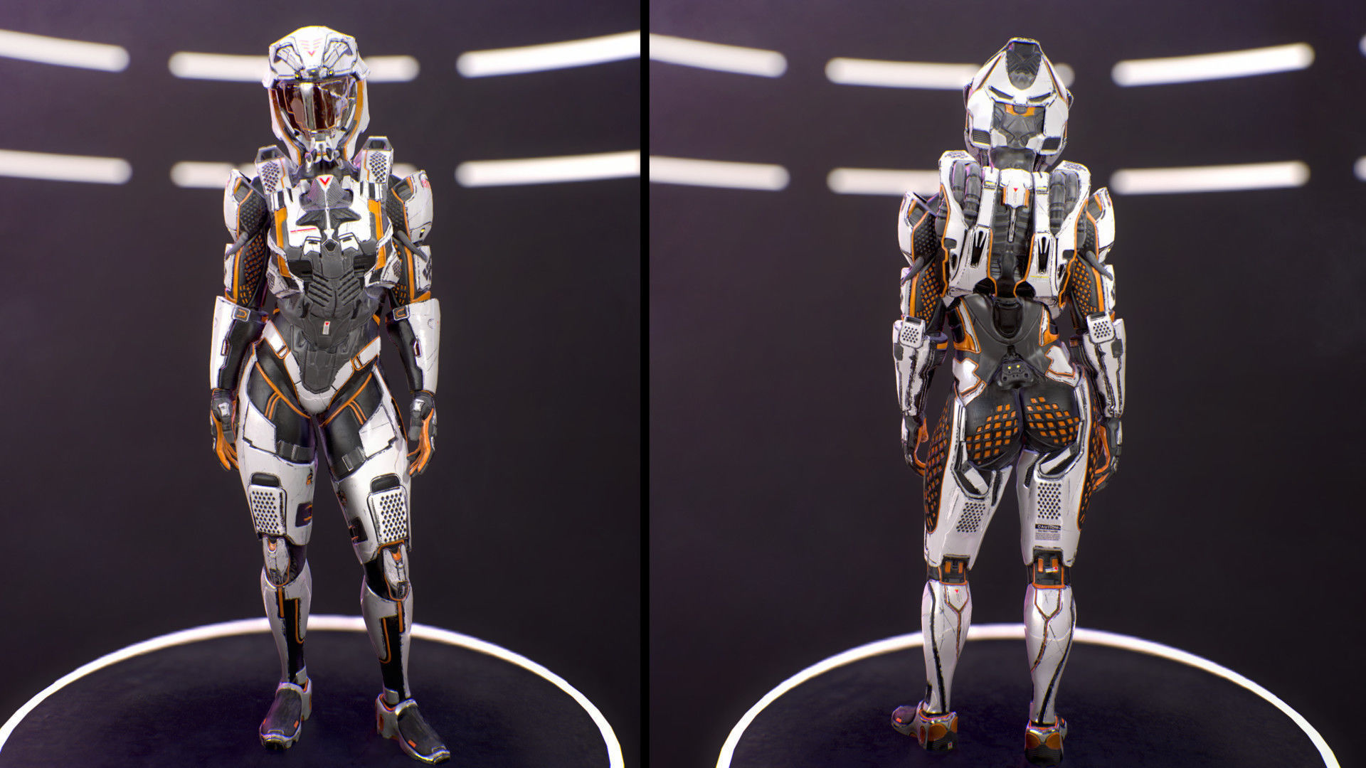 Sci-Fi Armor 10 Low-poly 3D model_10