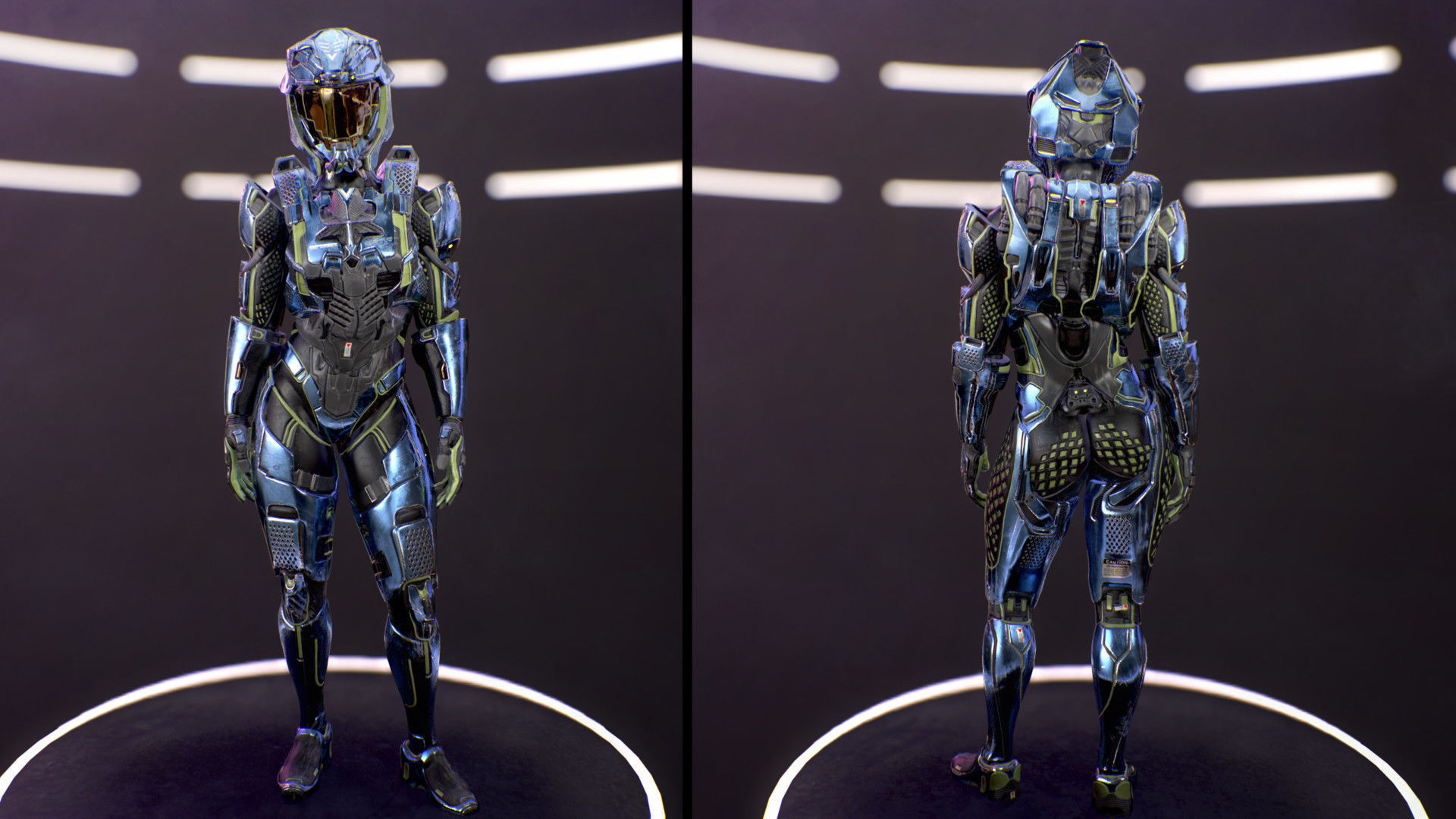 Sci-Fi Armor 10 Low-poly 3D model_9