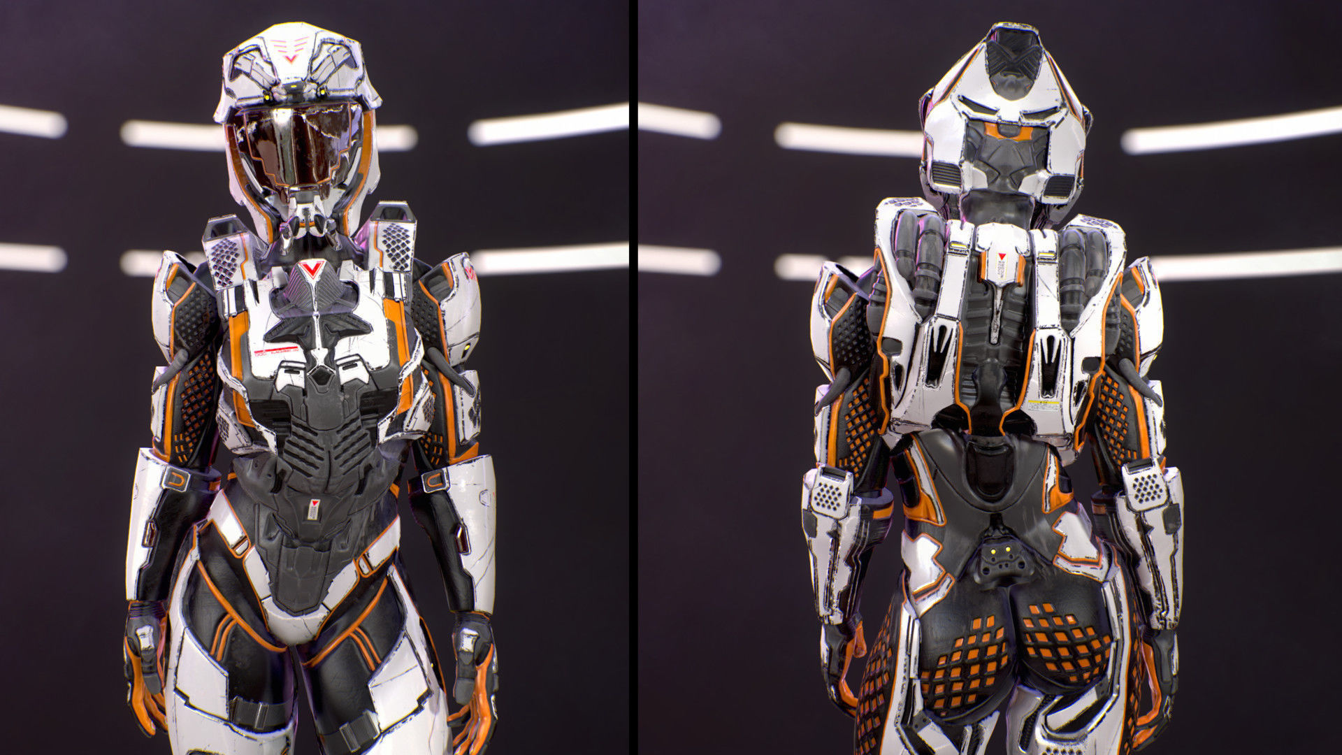 Sci-Fi Armor 10 Low-poly 3D model_5