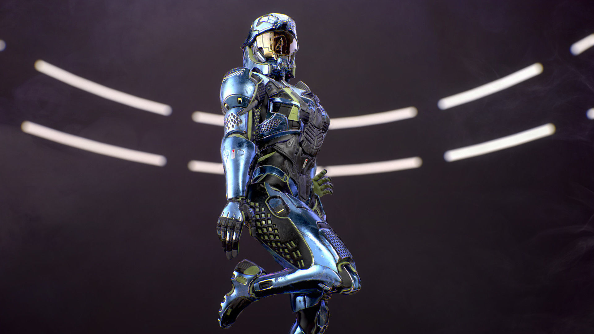 Sci-Fi Armor 10 Low-poly 3D model_12