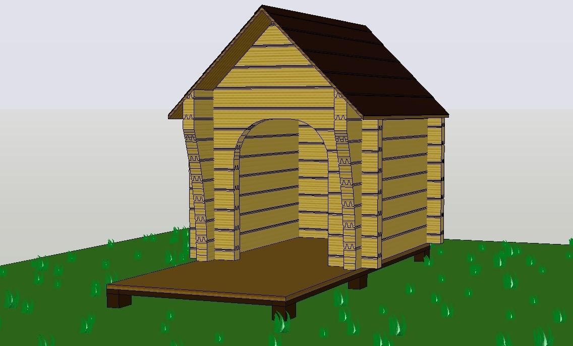 Cusca Catel - Dog House Free 3D model_3