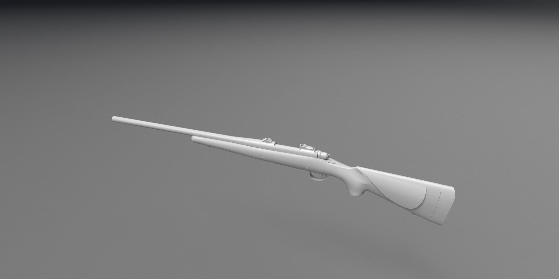 World War 2 Remington Rifle 3D model_1
