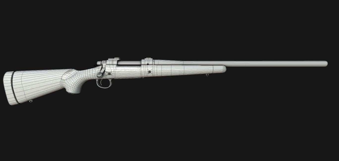 World War 2 Remington Rifle 3D model_8