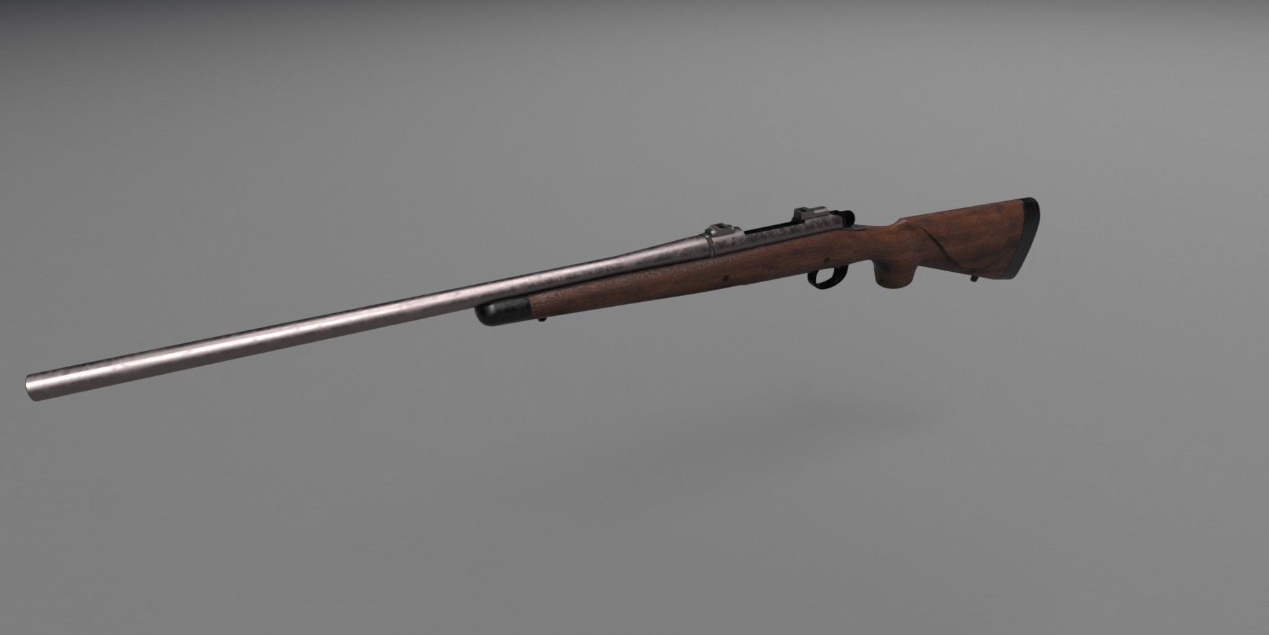 World War 2 Remington Rifle 3D model_3