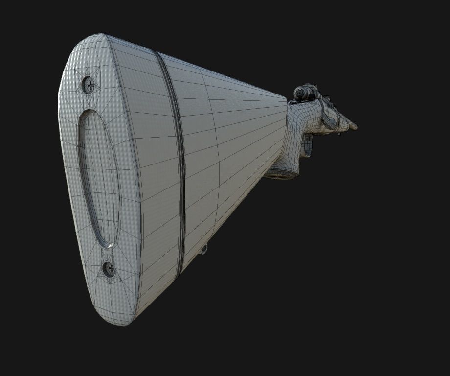 World War 2 Remington Rifle 3D model_10