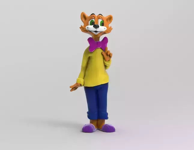 Leopold the cat 3D print model