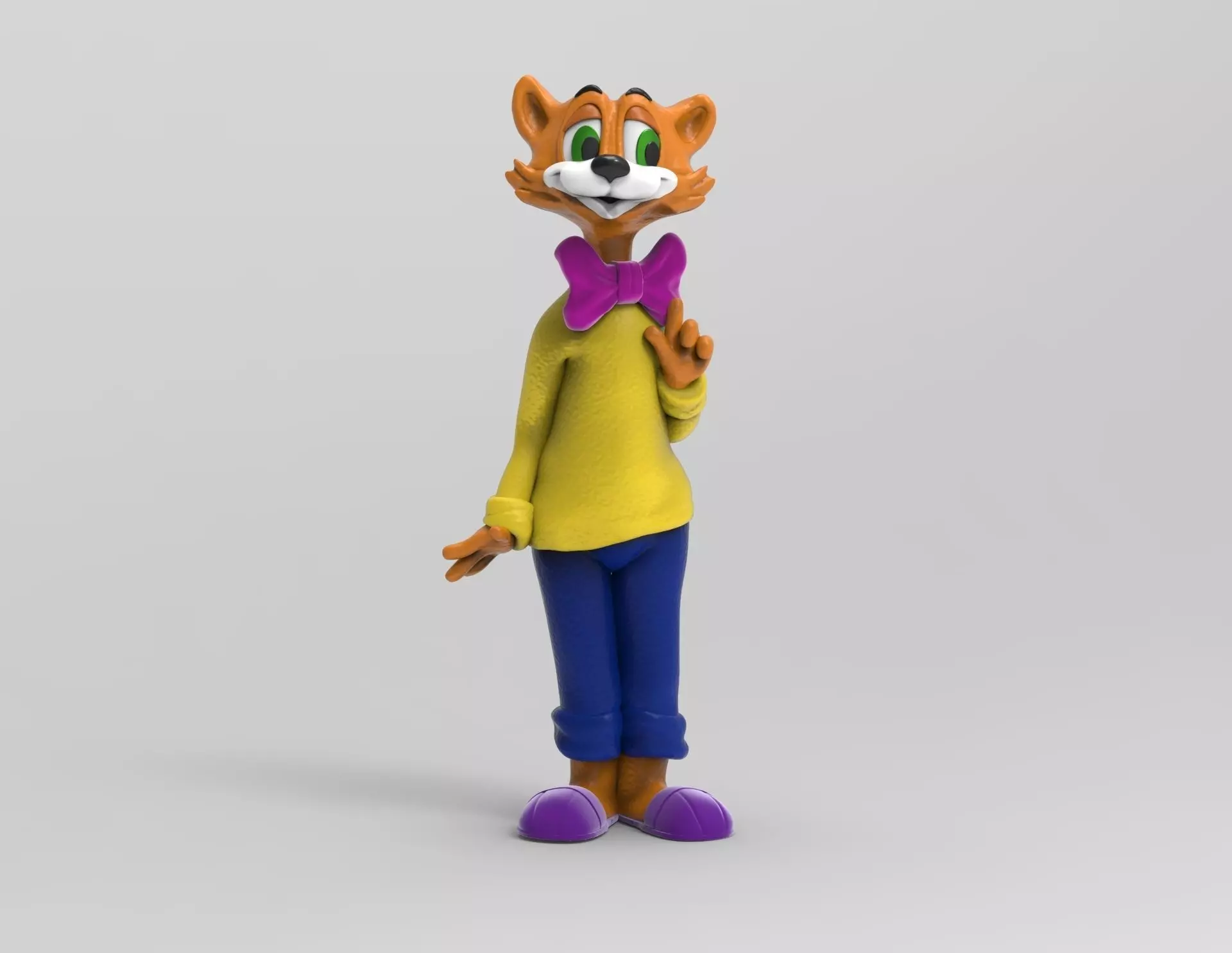 Leopold the cat 3D print model_0