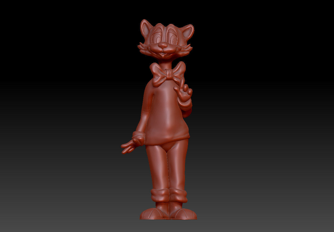 Leopold the cat 3D print model_1