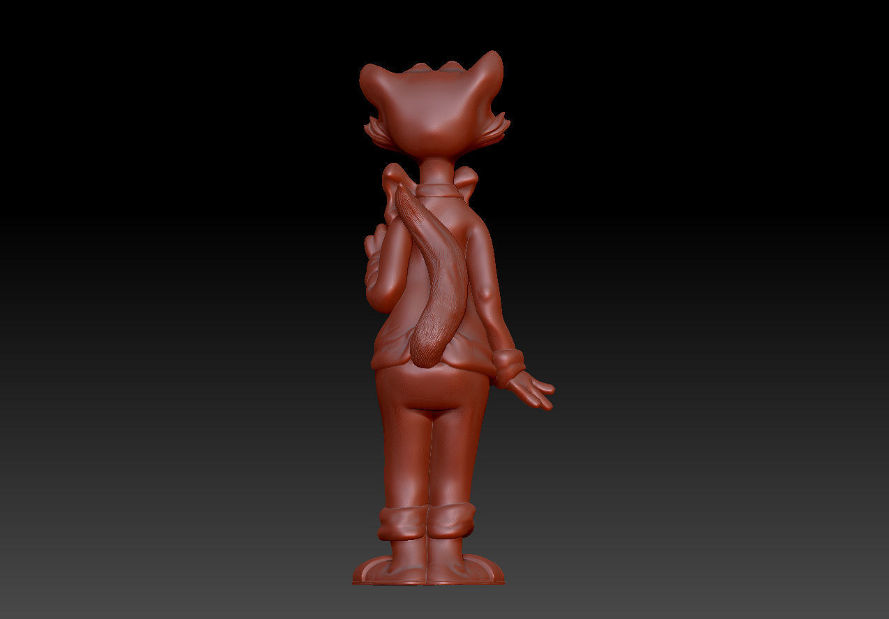 Leopold the cat 3D print model_4
