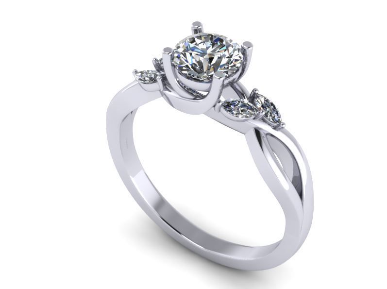 BULK-3DM-With Gems-RING 40 Files 3D print model_2