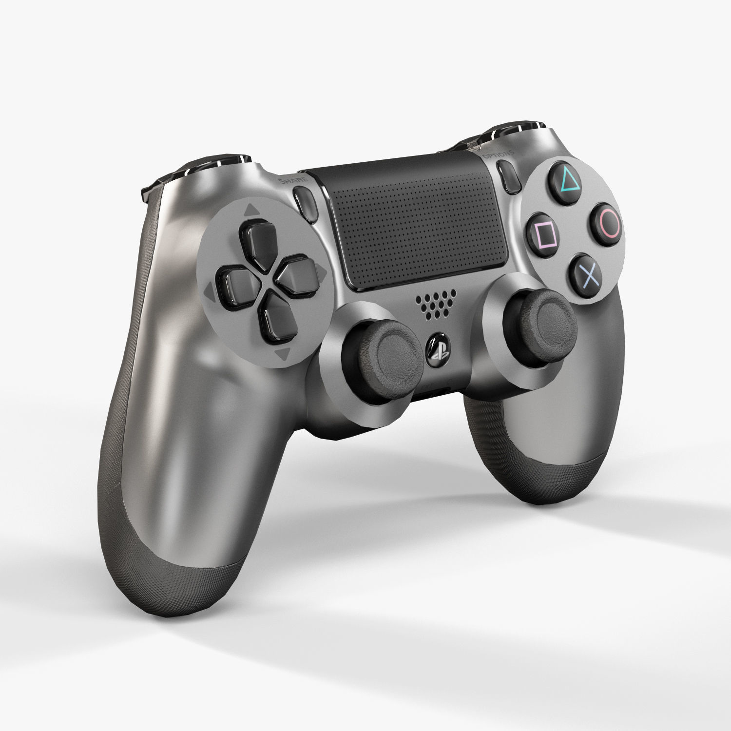 Sony PlayStation 4 Controller New Colors Low-poly 3D model_46