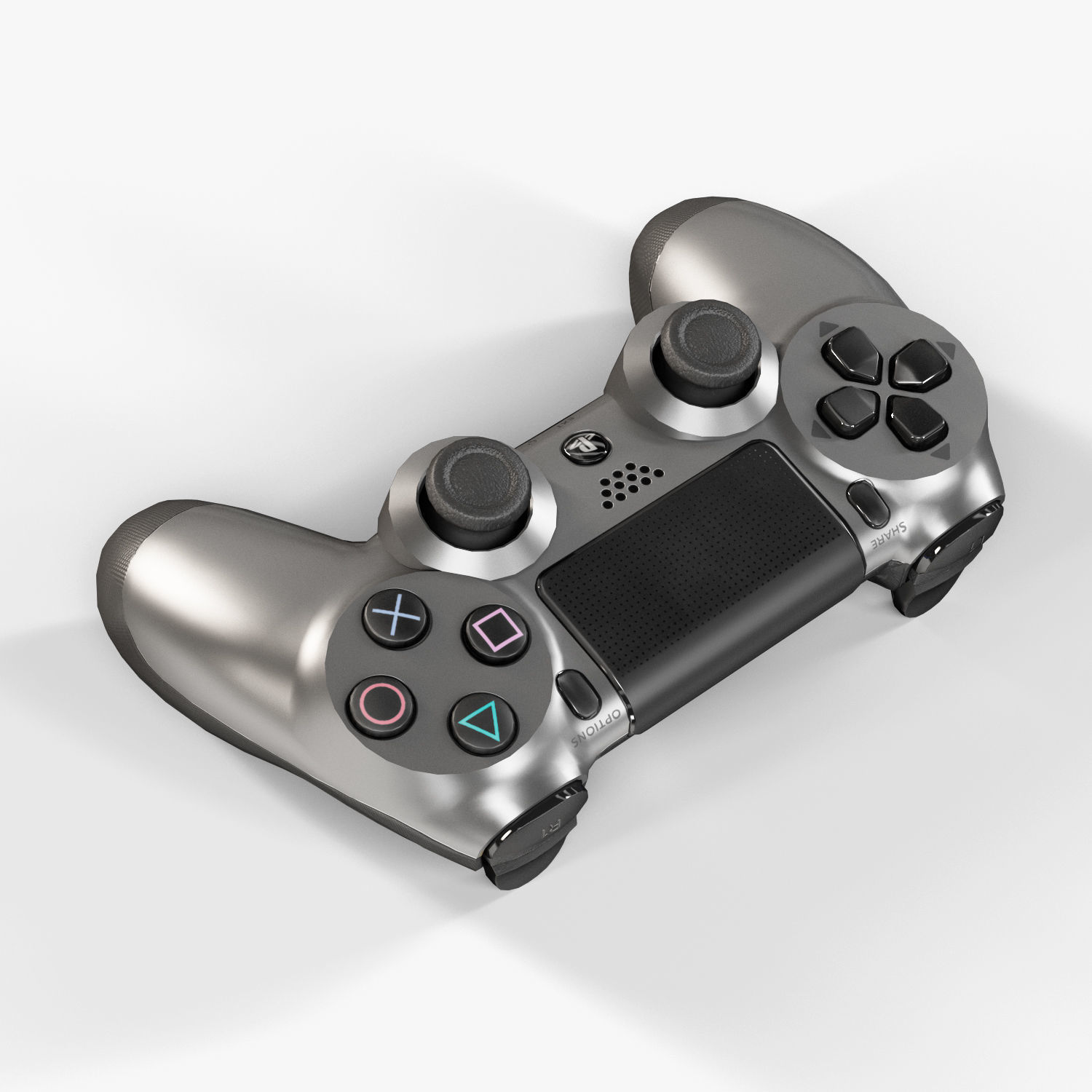 Sony PlayStation 4 Controller New Colors Low-poly 3D model_50