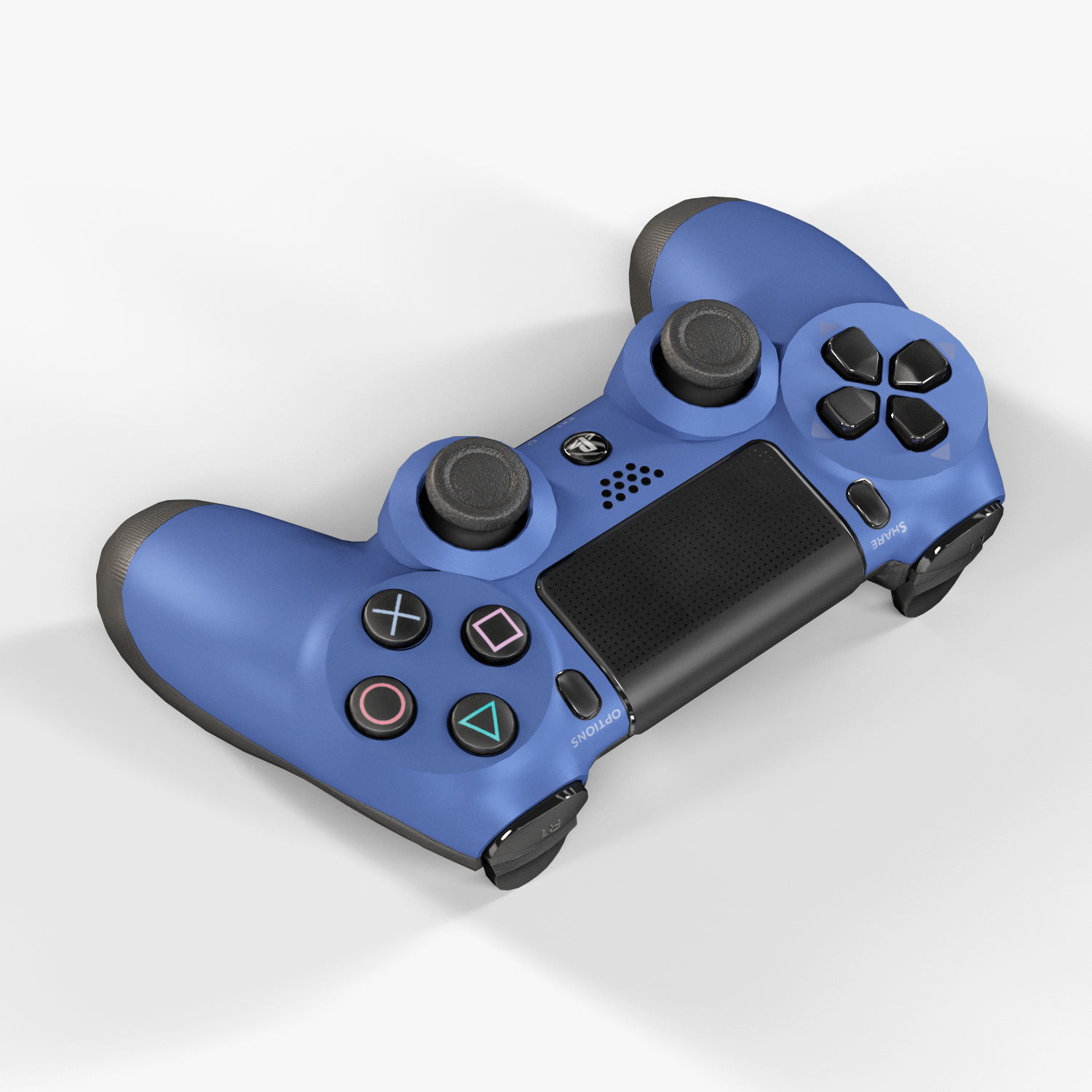 Sony PlayStation 4 Controller New Colors Low-poly 3D model_56