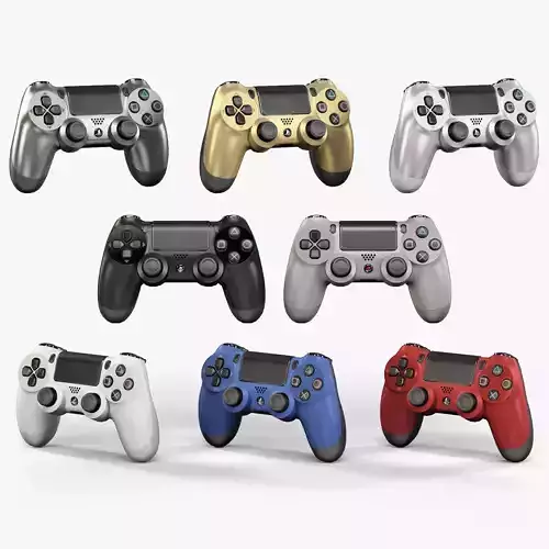 Sony PlayStation 4 Controller New Colors Low-poly 3D model Sony PlayStation 4 Controller New Colors Low-poly 3D model