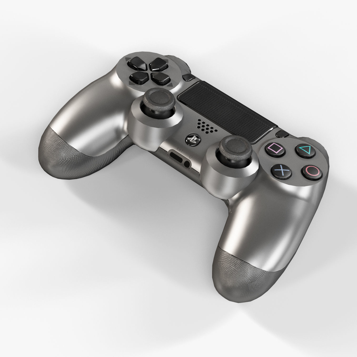 Sony PlayStation 4 Controller New Colors Low-poly 3D model_48