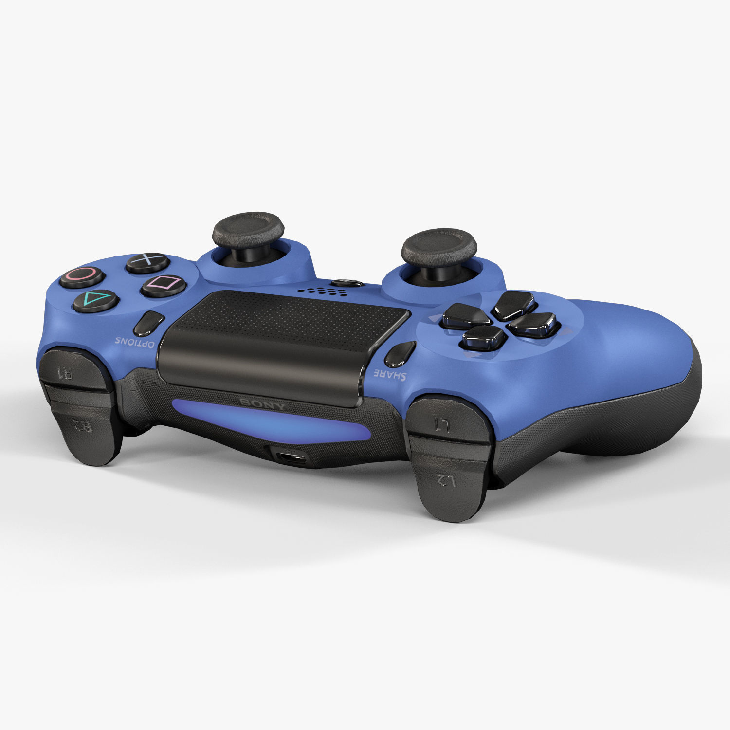 Sony PlayStation 4 Controller New Colors Low-poly 3D model_55
