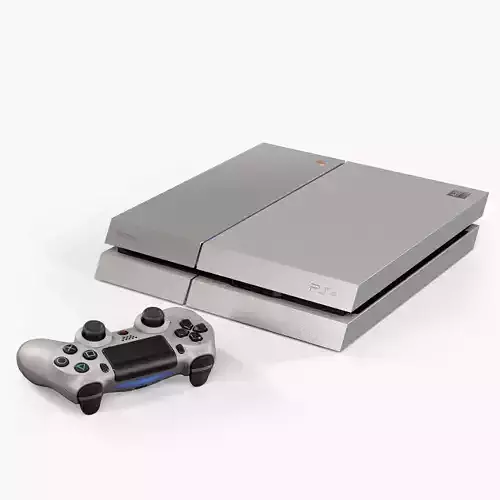 Sony PlayStation 4 20th Anniversary Edition Low-poly 3D model