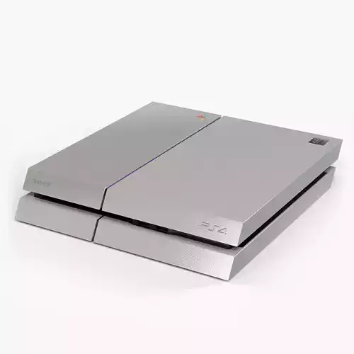 Sony PlayStation 4 Game Console 20th Anniversary Edition Low-poly 3D model