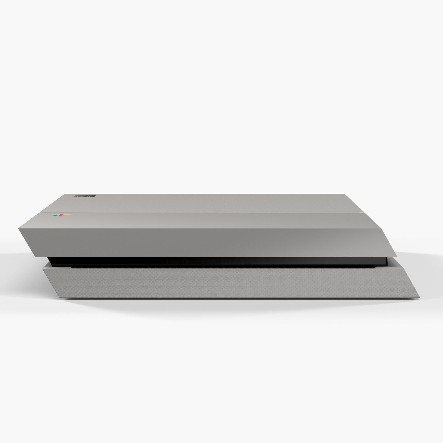 Sony PlayStation 4 Game Console with Stand 20th Anniversary Edit Low-poly 3D model_22