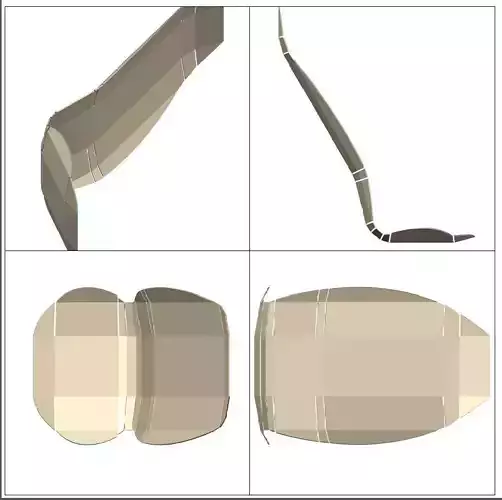 Seat Recumbent Trike folding Free 3D model