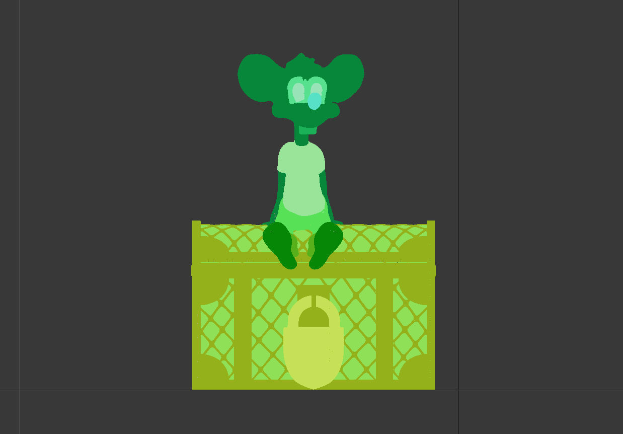 Thin mouse Leopold the cat cartoon 3D print model_5