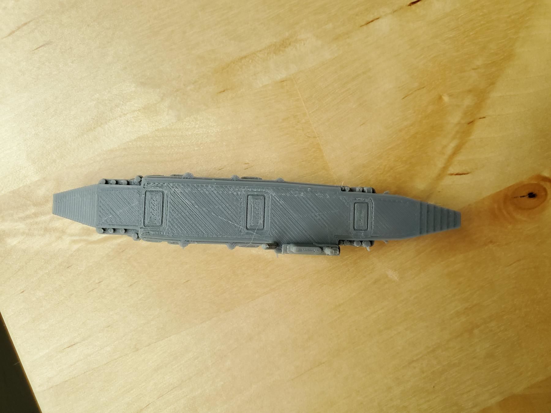 French Bearn Class Aircraft Carrier 3D print model_10