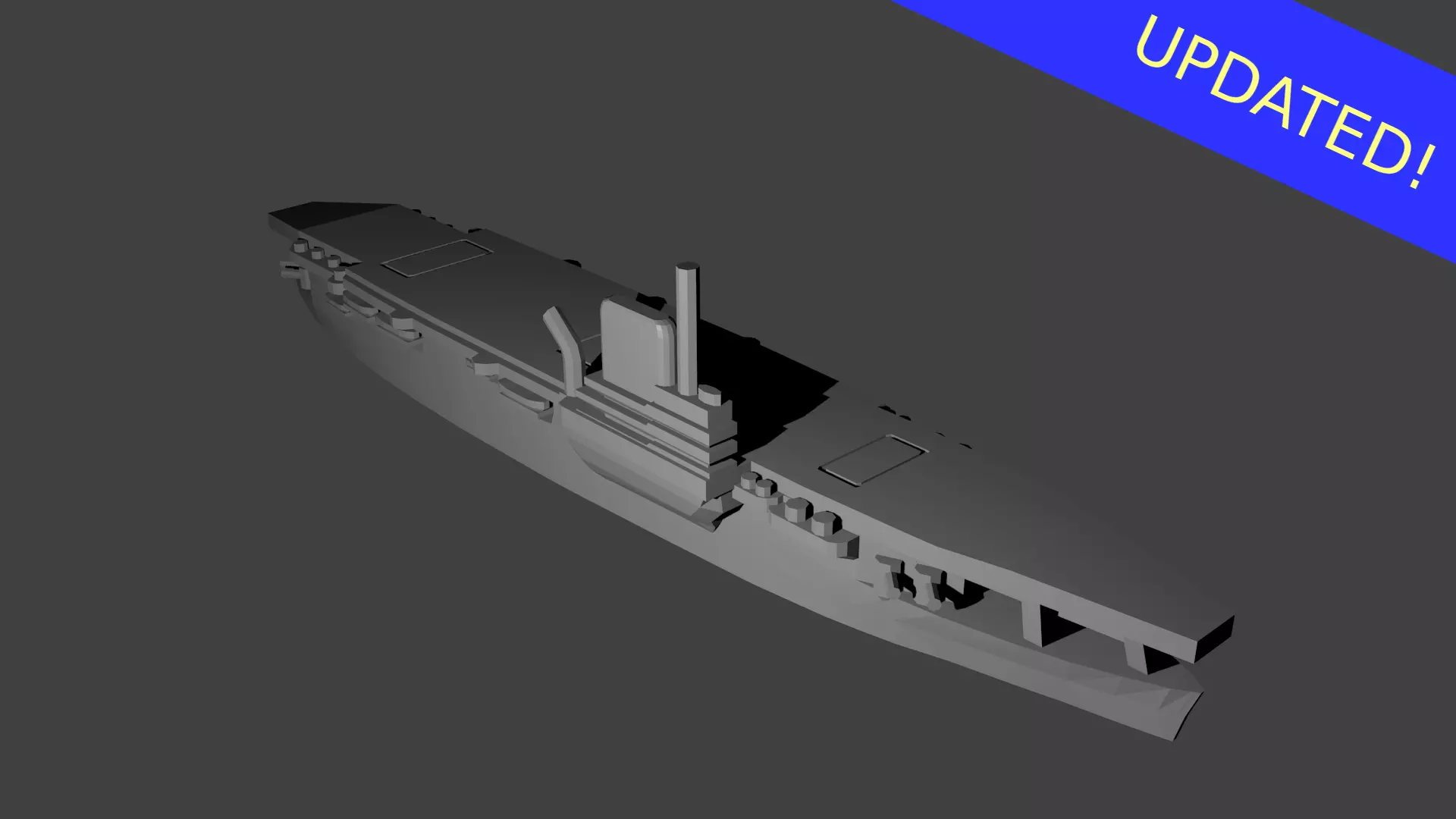 French Bearn Class Aircraft Carrier 3D print model_0