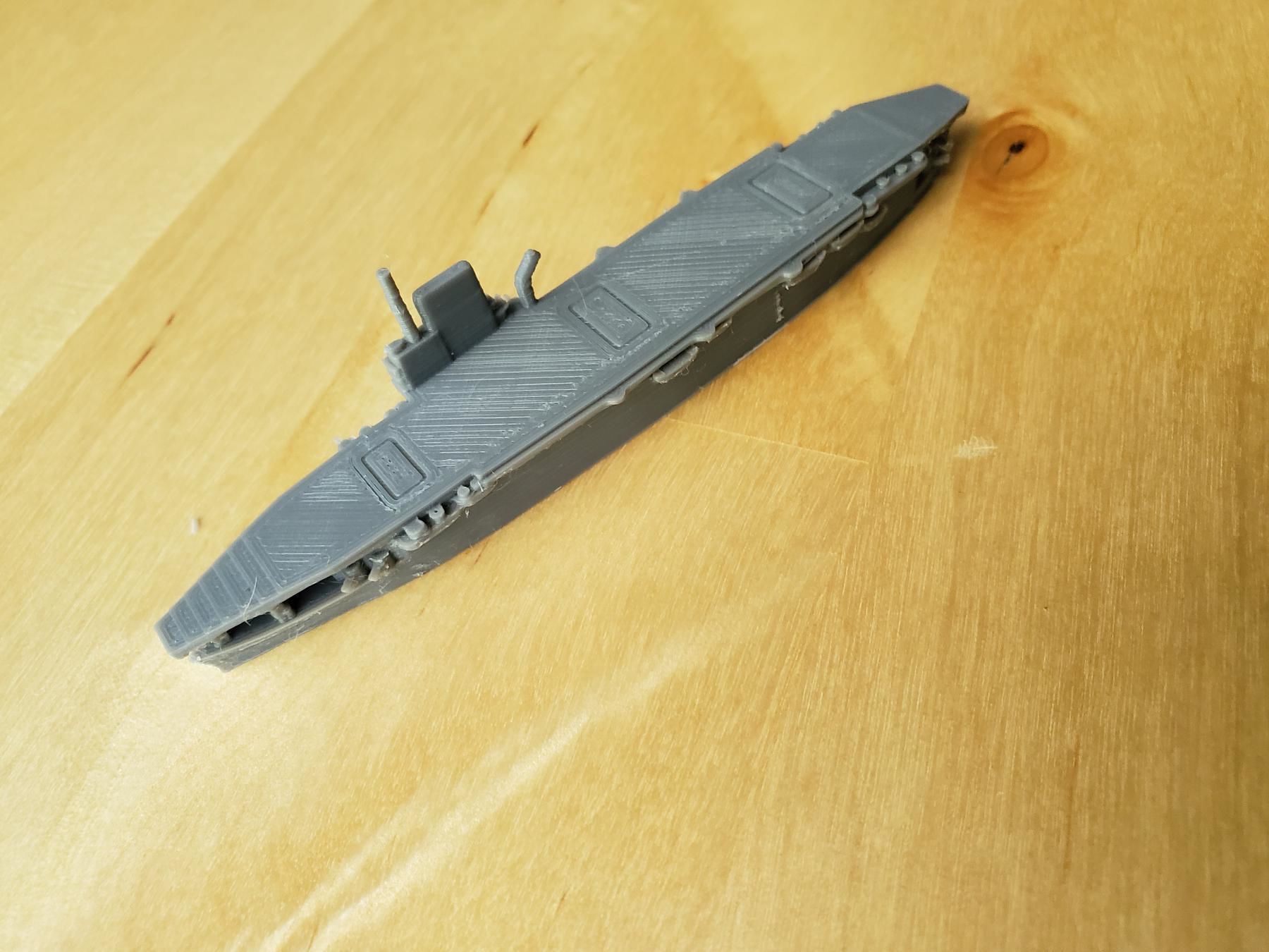 French Bearn Class Aircraft Carrier 3D print model_4