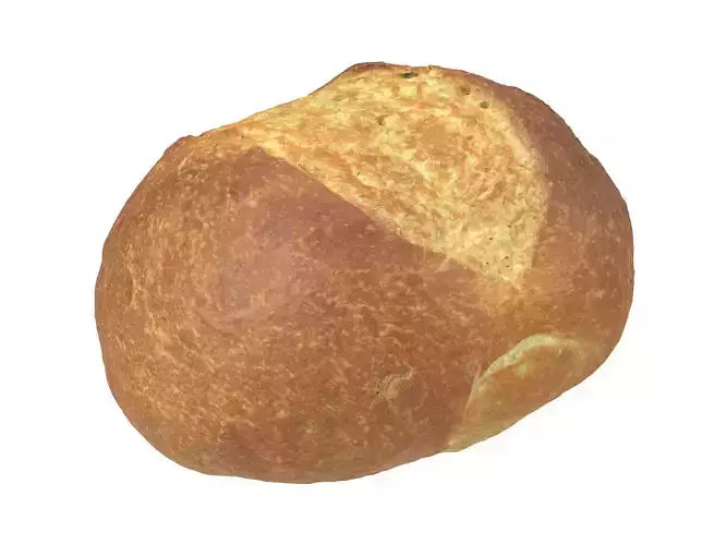 Photorealistic Semmel Bread Roll 3D Scan 1