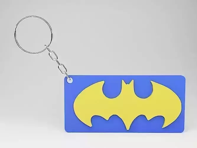 Bat logo keychain 