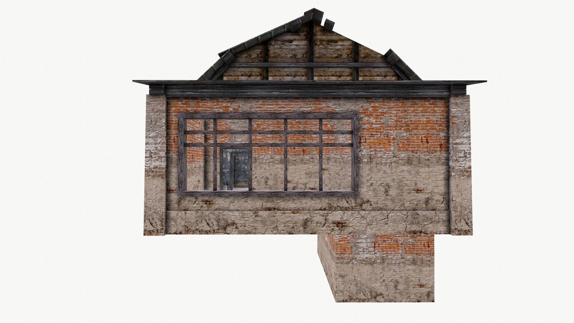 An Old House f Low-poly 3D model_9