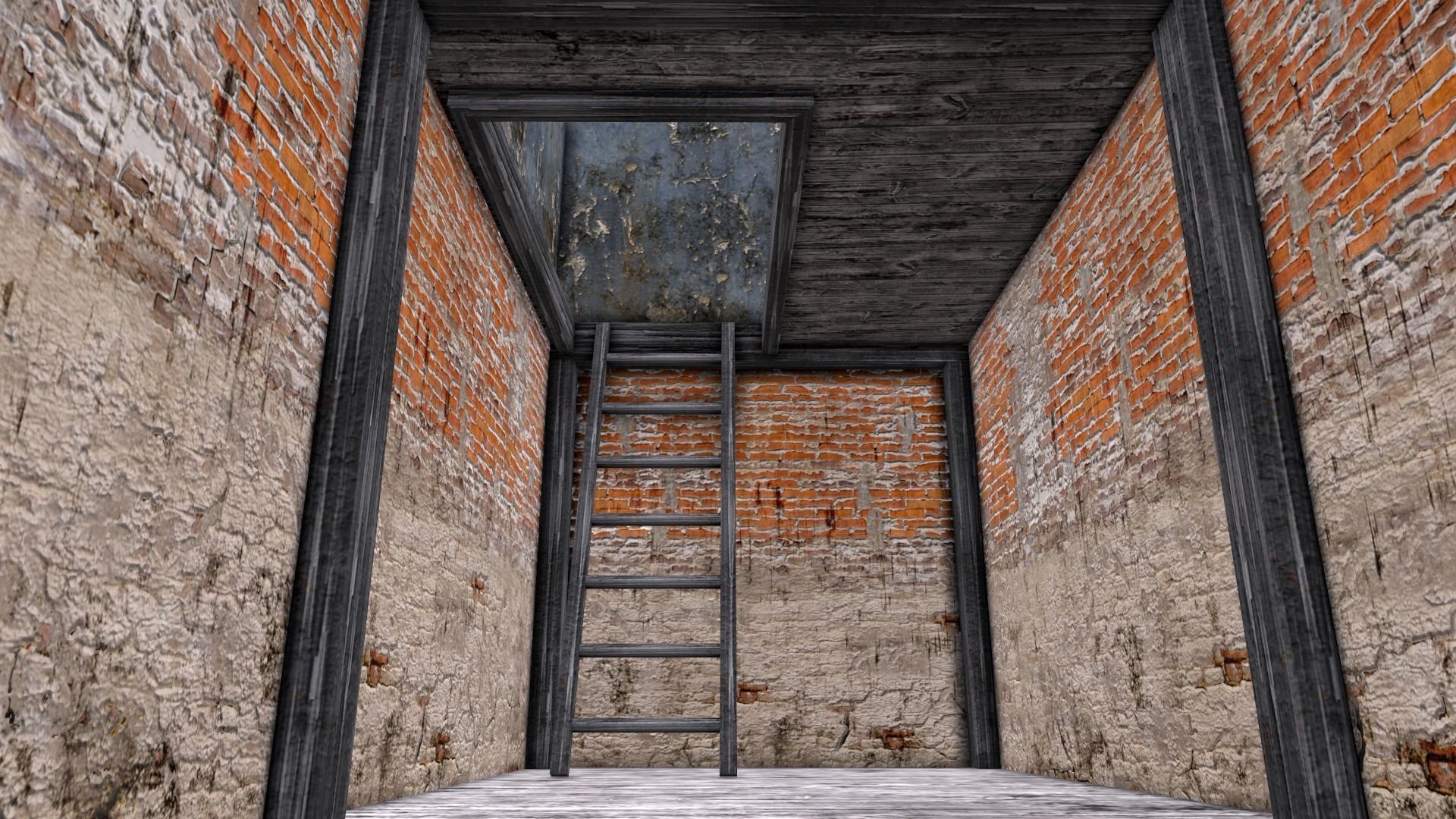 An Old House f Low-poly 3D model_23