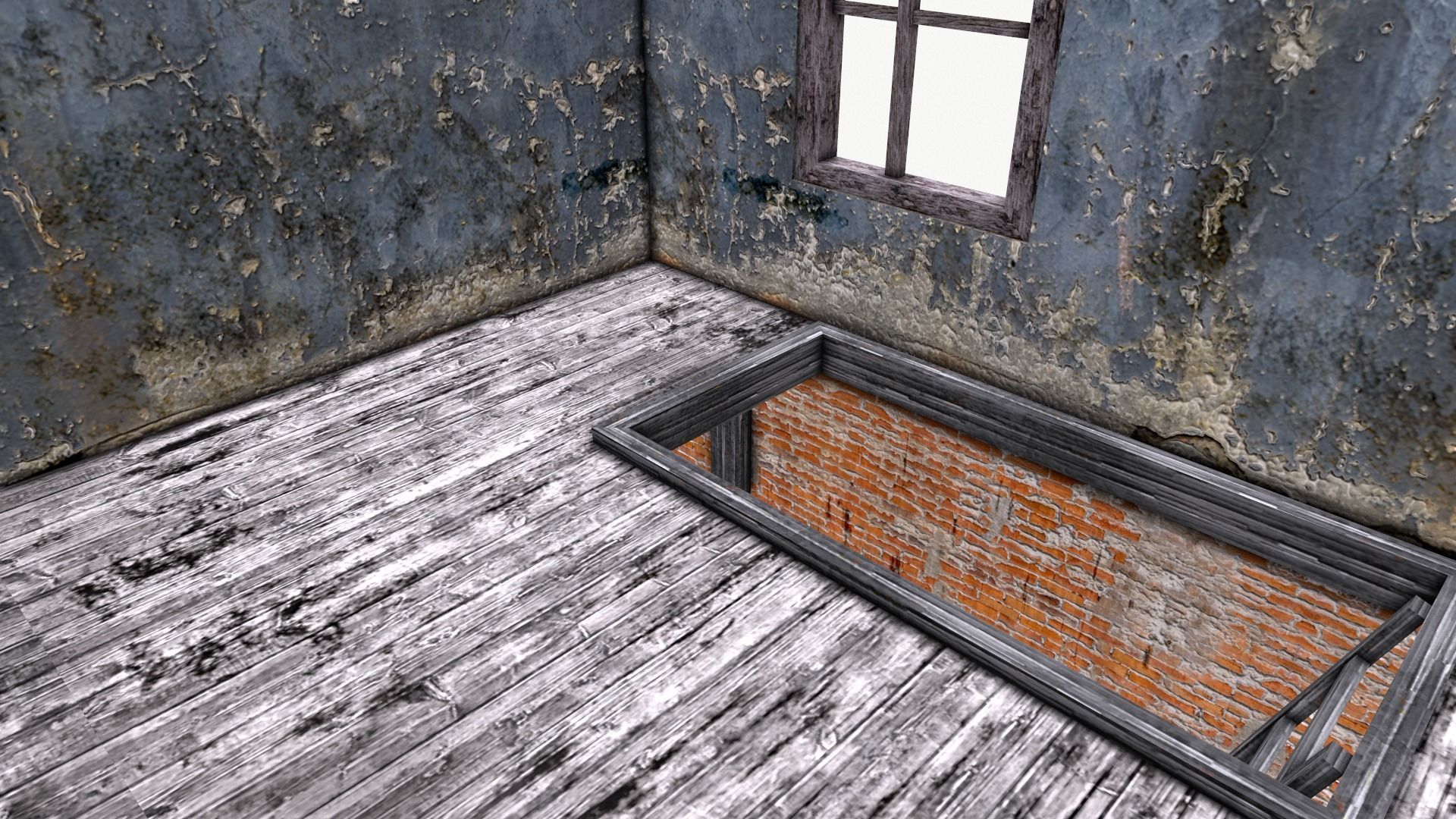 An Old House f Low-poly 3D model_24