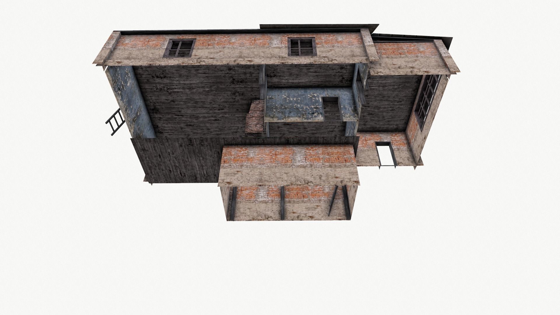 An Old House f Low-poly 3D model_18