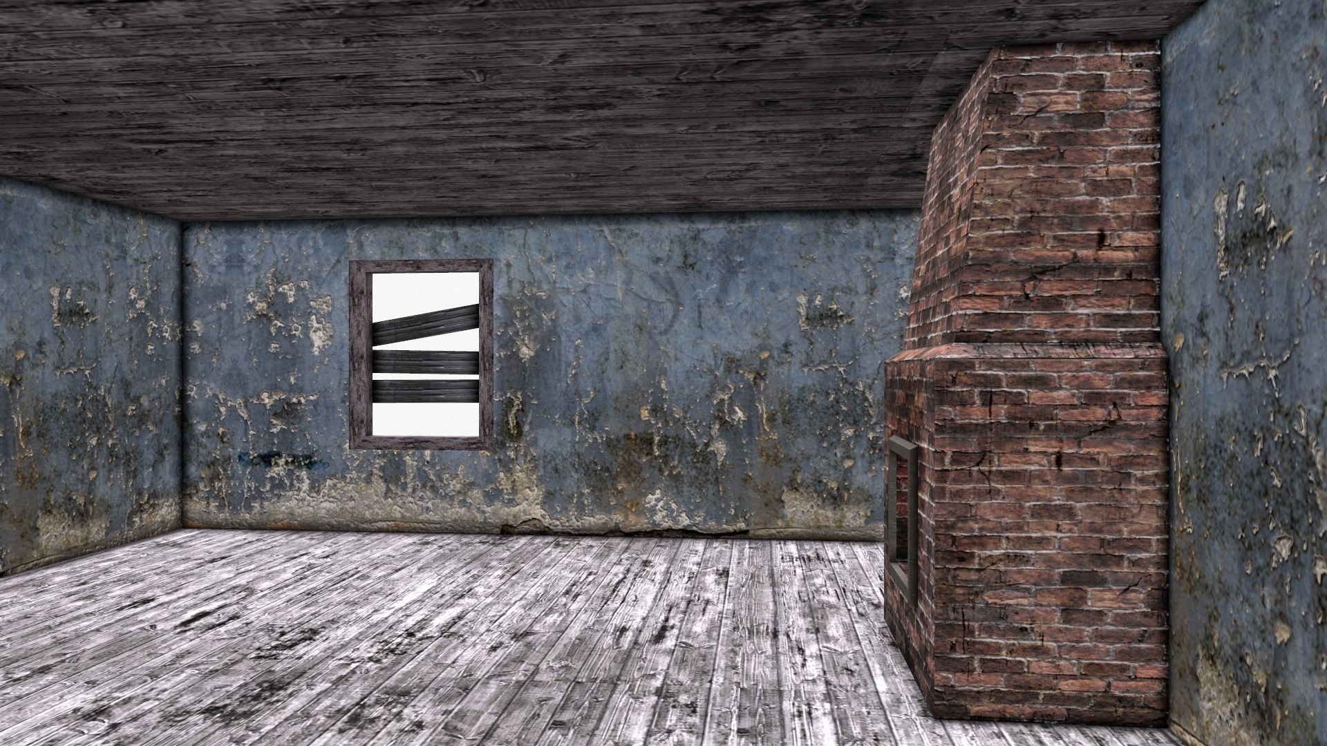 An Old House f Low-poly 3D model_21